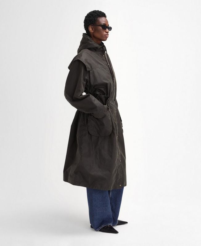 barbour the edit by alexa liam waxed parka
