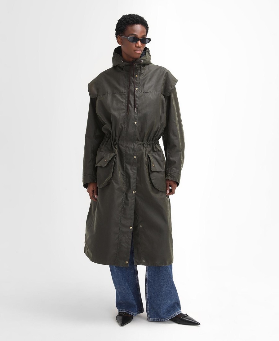 barbour the edit by alexa liam waxed parka